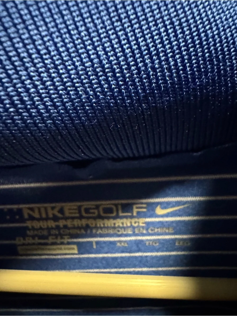 Nike Blue White Striped Polo